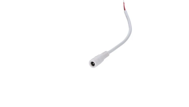 Gniazdo DC 5.5x2.1 3A przewód biały 15cm 22awg