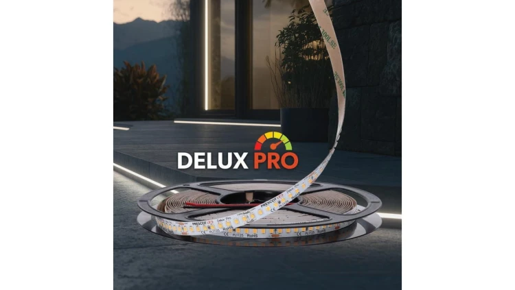 Polska taśma LED Delux Pro 24V 126LED Biała neutralna 4000K 1500lm/m SMD2835 Rolka 10m 7 lat gwarancji