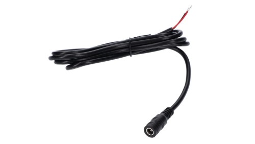 Gniazdo DC 5.5x2.1 3A przewód czarny 150cm 22awg