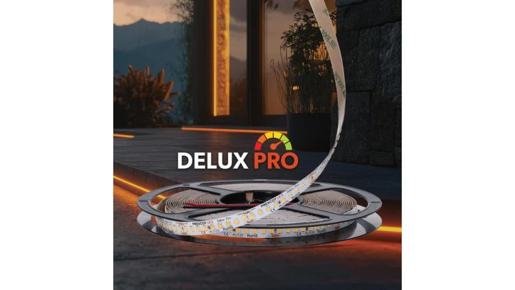 Polska taśma LED Delux Pro 24V 126LED Biała ciepła 3000K 1200lm/m SMD2835 Rolka 10m 7 lat gwarancji