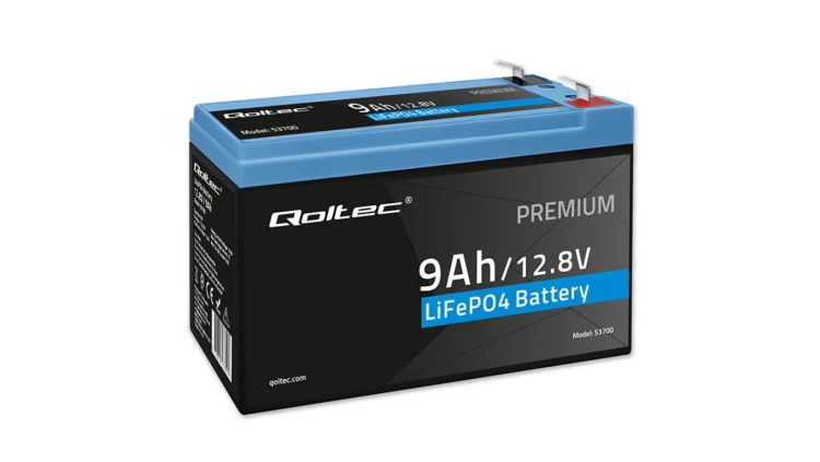 Qoltec Akumulator LiFePO4 Litowo-Żelazowo-Fosforanowy 12.8V 9Ah 115.2Wh BMS