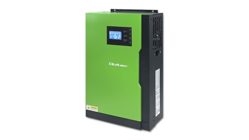 Qoltec Hybrydowy inwerter solarny Off-Grid 6kVA 3.5kW 100A 24V MPPT AGM GEL Sinus opcja Wi-fi