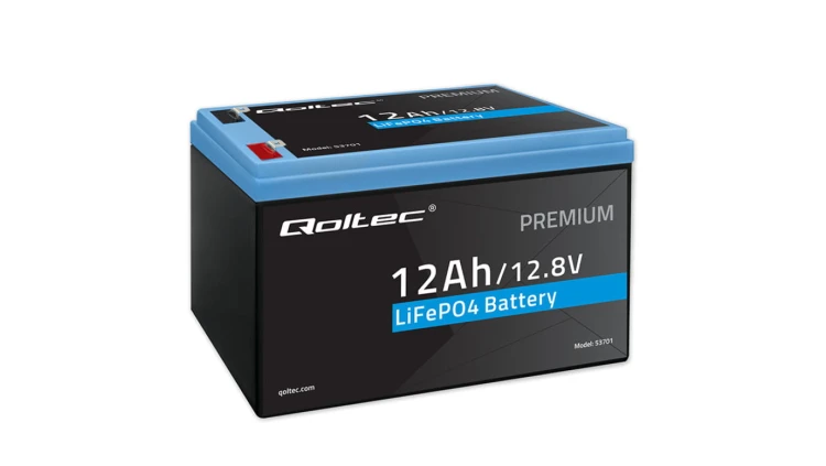 Qoltec Akumulator LiFePO4 Litowo-Żelazowo-Fosforanowy 12.8V 12Ah 153.6Wh BMS