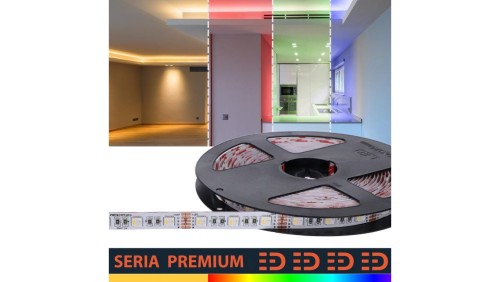 Taśma LED PL 4w1 Premium Pełne spektrum RGB + ciepła biała 3000K 24V 60 LED/m SMD5050 Rolka 10m 5 lat gwarancji