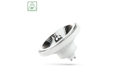 Żarówka LED AR111 GU10 230V 10W 750lm 3000K 20st DIMMABLE biały
