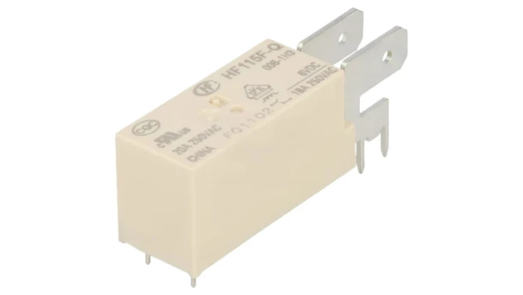 Przekaźnik elektromagnetyczny SPST-NO Ucewki: 6VDC 20A PCB HF115F-Q/006-1H3