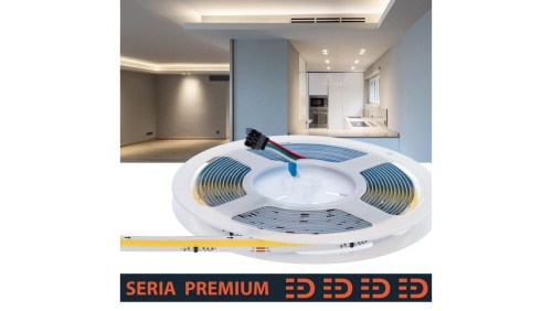 Taśma LED Premium Digital CRI90 Programowalna Neutralna biała 4000K 24V 360 LED/m 800lm/m COB IC2811 Rolka 5m 3 lata gwarancji