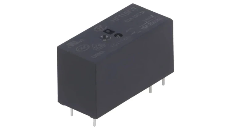 Przekaźnik elektromagnetyczny SPST-NO Ucewki: 24VDC 16A PCB HF115F-T/024-1HS3A