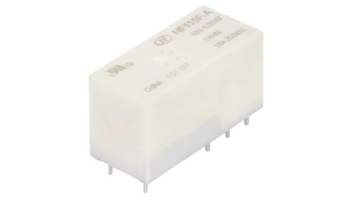Przekaźnik elektromagnetyczny SPDT Ucewki: 24VAC 16A PCB HF115F-A/024-1ZS3AF