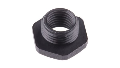 Adapter do dławnic kablowych, M16 → M12, materiał: Nylon 66, kolor: Czarny, RS PRO