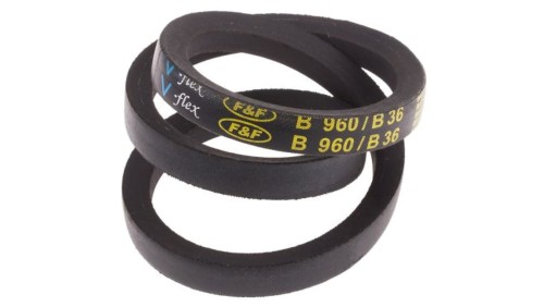 Pas napędowy, profil B, materiał: PET, guma, 17mm x 11mm x 915mm, RS PRO