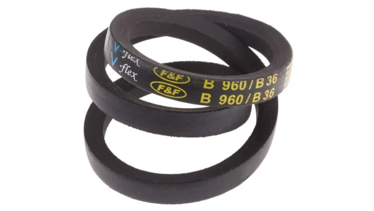 Pas napędowy, profil B, materiał: PET, guma, 17mm x 11mm x 915mm, RS PRO