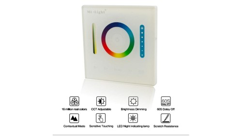 Kontroler Mi-light P3 rgb rgbw lub rgbww RGB+CWiWW do puszki fi 60 naścienny RGB+CCT