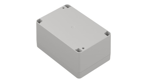 ZP120.80.60Jp TM ABS-PC - Obudowa plastikowa ZP120.80.60 jasny dół - bezbarwna góra z tulejkami mosiężnymi ABS-PC