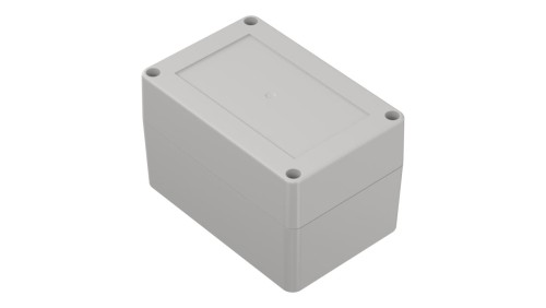 ZP120.80.75SJ-IP67 TM ABS - Obudowa hermetyczna ZP120.80.75 jasna z uszczelką zalewaną i tulejkami mosiężnymi ABS