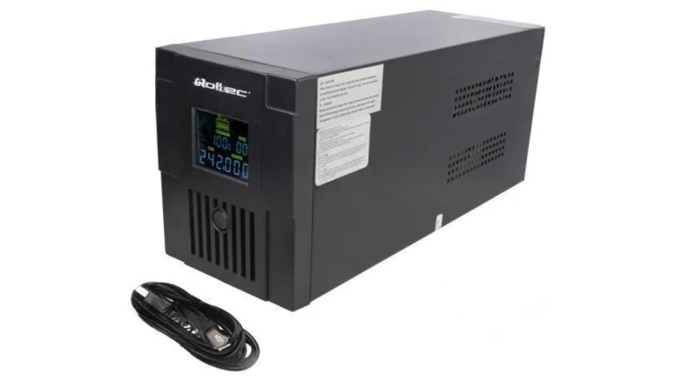 Zasilacz: UPS, 1,2kW, 2kVA, 220-230V, 372x139x165mm, 12V 53771