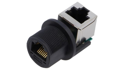 Złącze RJ45, żeńskie, PIN: 8, proste, ekranowane RCP-5SPFFV-SCM7001