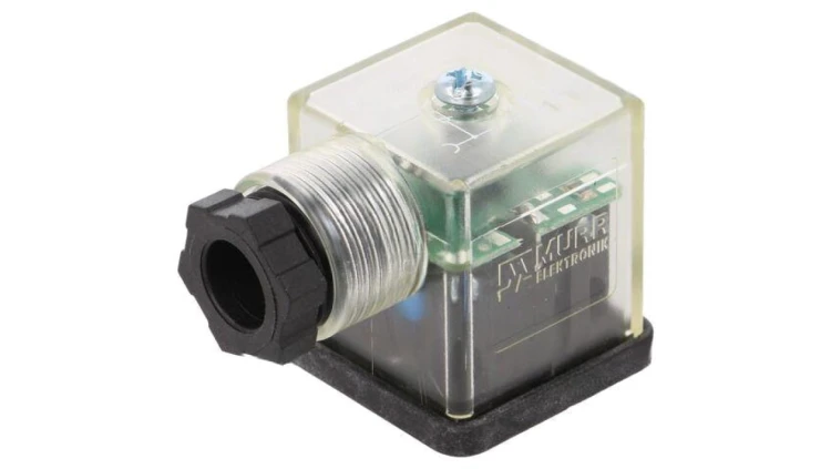 Złącze zaworowe wtyk format A 18mm żeńskie PIN 3 110V IP65 7000-29085-0000000