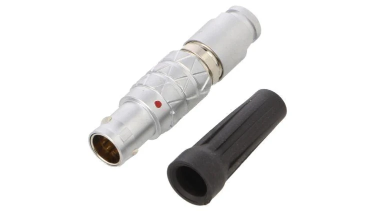 Złącze okrągłe, męskie, PIN: 7, wtyk, proste, na przewód, 300 V, 7 A FLBC-07FGMS-GCP-211