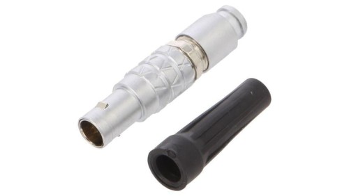 Złącze okrągłe, męskie, PIN: 4, wtyk, proste, na przewód, 300 V, 7 A FLBB-04FGMS-GCP-207