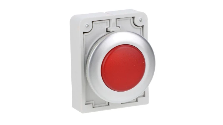 Główka lampki sygnalizacyjnej 30mm płaska czerwona M30C-FL-R 183282