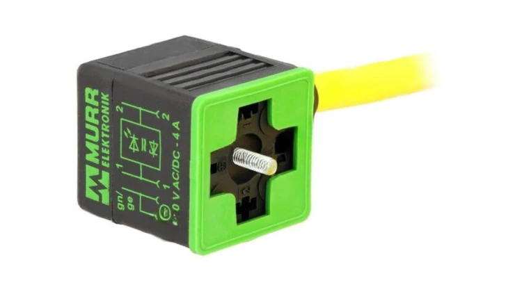 Złącze zaworowe wtyk Wersja A PIN 4 18mm żeńskie 24VDC 4A 7000-18021-0260500