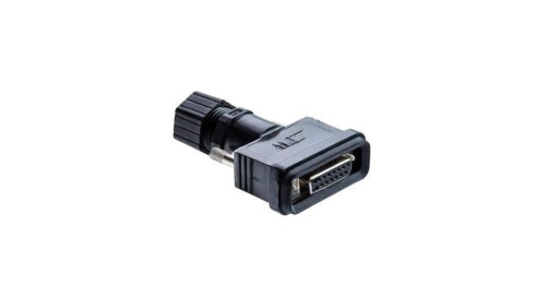 Złącze D-Sub, żeńskie, PIN: 15, gniazdo, proste, ekranowane, na przewód, 5 A SDB-15BFFA-SL7001