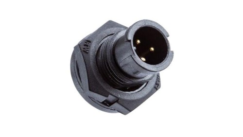 Złącze okrągłe, męskie, PIN: 4, wtyk, proste, 250 V, 2 A AU-04PMMP-LC7001