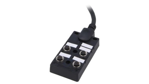 Rozgałęźnik, PIN: 5, wejście: 4 x M12 gniazdo żeńskie, na przewodzie 3m, 24V, 2A DB12-5A4CAB-DPS7B03