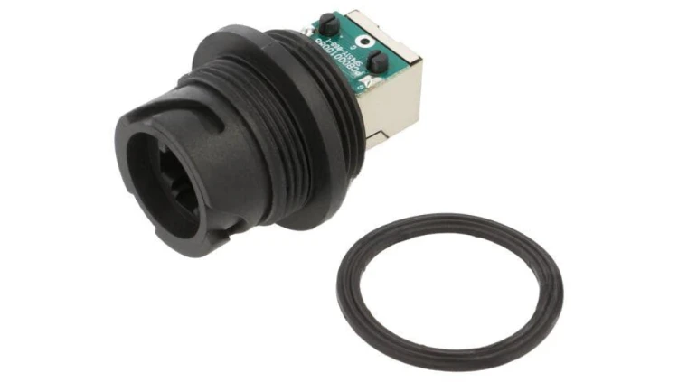 Łącznik, RJ45, cat 5e, PIN: 8, prosty, ODVA, nakrętka od przodu,nakrętka od tyłu,na panel,skręcane ROP-5SDFFH-TCU7001