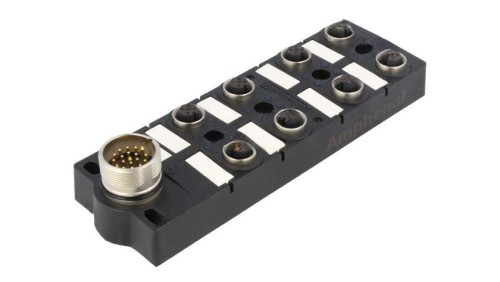 Rozgałęźnik, PIN: 5, z diodą LED, wejście: 8 x M12 gniazdo żeńskie, 24V, 2A DB12-5A8M23-DPS7001