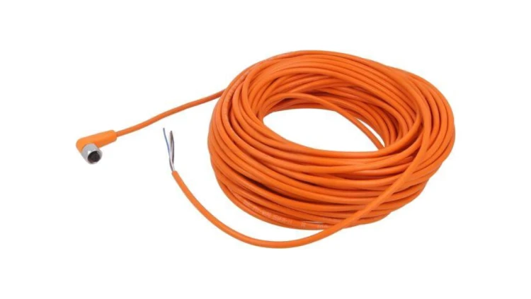 Przewód z gniazdem Złącze: M12 Gniazdo (kątowe, 4-PIN) Przewód 25m IP65/IP67/IP68/IP69K EVT006