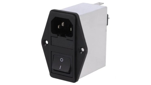 Złącze zasilające AC gniazdo męskie 10A 250VAC IEC 60320 4304.5085