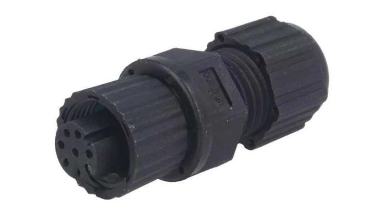 Złącze M12, żeńskie, PIN:8, wtyk, proste, 30V MSAP-08BFFA-SL8001