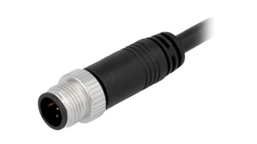 Złącze M12, męskie, PIN:5, wtyk, proste, 60V M12A-05BMMM-SL8D01