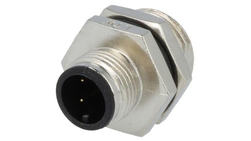 Złącze M12, męskie, PIN:3, gniazdo, proste, 250V M12A-03PMMS-SH8001