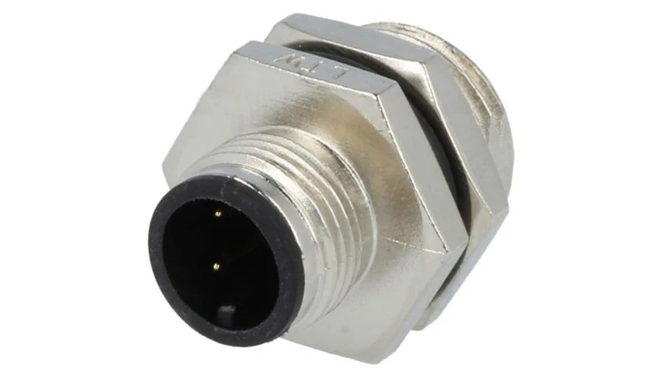 Złącze M12, męskie, PIN:3, gniazdo, proste, 250V M12A-03PMMS-SH8001