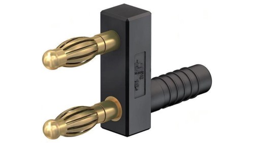 Złącze laboratoryjne bananowe 4mm mostek zwierny 32A czarny 20.1020-21