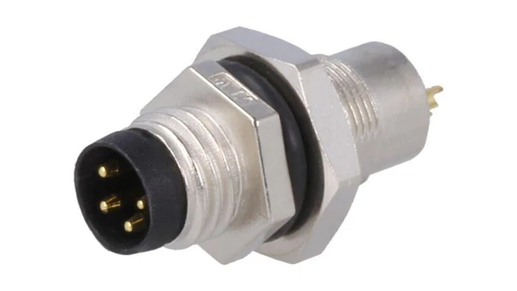 Złącze M8, męskie, PIN:4, gniazdo, proste, 30V 8-04PMMS-SH7001