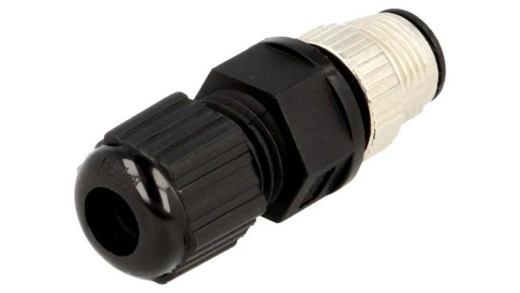 Złącze M12, męskie, PIN:4, wtyk, proste, 250V M12A-04BMMA-SL8001