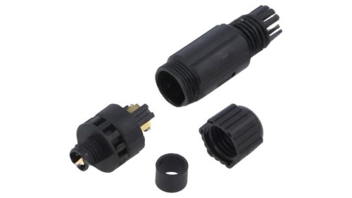 Złącze M8, męskie, PIN:3, wtyk, proste 8P-03BMMB-SL7001