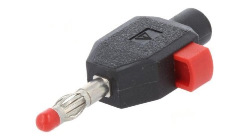 Złącze laboratoryjne bananowe 4mm wtyk 10A 60V czarny 2,5mm2 22.3006-21