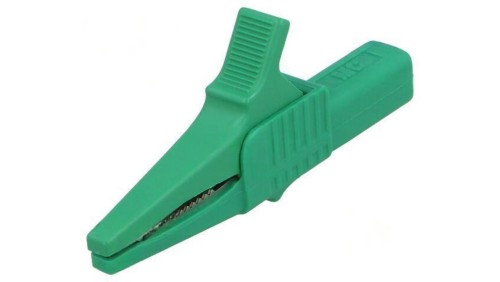 Zacisk krokodylkowy 32A 1kVDC zielony Zakr.chwyt: max.20mm 66.9755-25