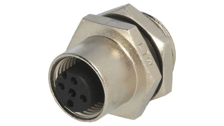 Złącze M12, żeńskie, PIN:5, gniazdo, proste, 60V M12A-05PFFS-SH8001