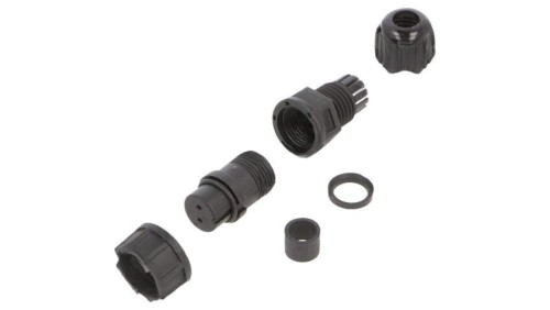 Złącze okrągłe, żeńskie, PIN:2, wtyk, proste BD-02BFFA-LL7001