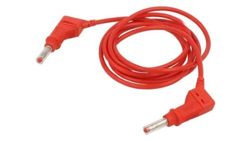 Przewód pomiarowy 19A wtyk bananowy 4mm,z obu stron Dł: 1m 66.9405-10022