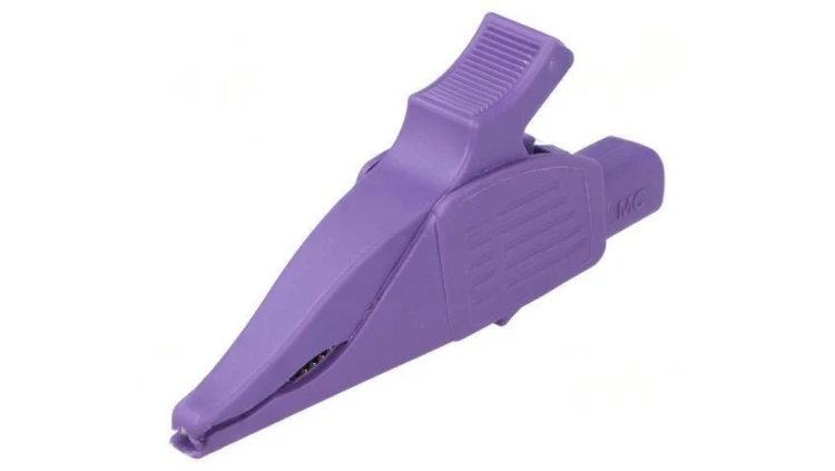 Zacisk krokodylkowy 32A 1kVDC fioletowy Zakr.chwyt: max.30mm 66.9575-26
