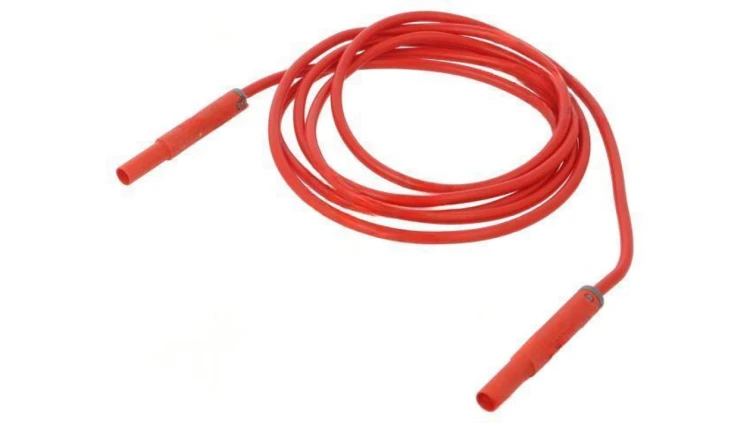Przewód pomiarowy 32A wtyk bananowy 4mm,z obu stron Dł: 2m 66.1043-20022