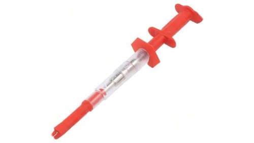 Chwytak pomiarowy krokodylkowy 16A czerwony 1kV 4mm 66.9266-22