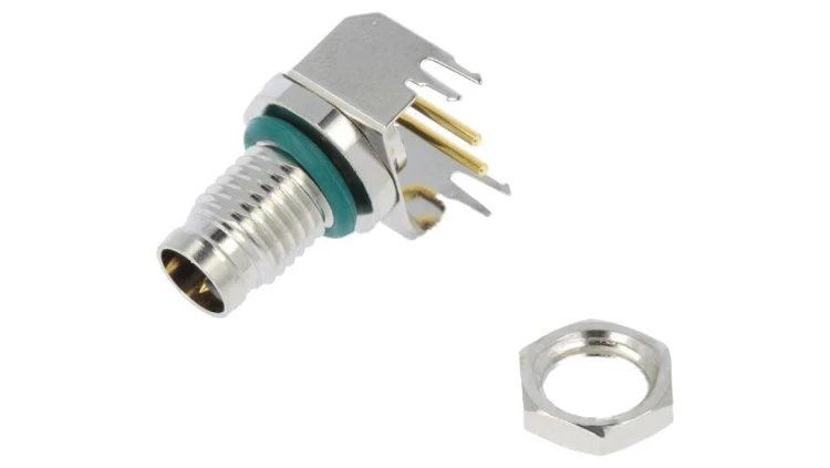 Złącze M8, męskie, PIN:2, gniazdo, kątowe 90, 60V M8AS-02PMMR-SF8001